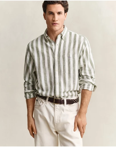 Gant - Cotton Linen Stripe Shirt