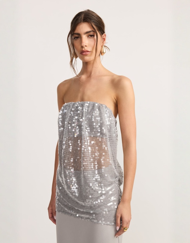 TOJHA - Alisa Strapless 2pc Set Oyster