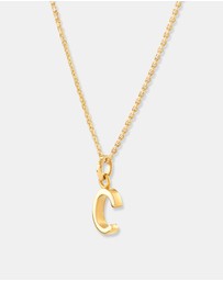 Michael Hill - C Initial Pendant in 10kt Yellow Gold