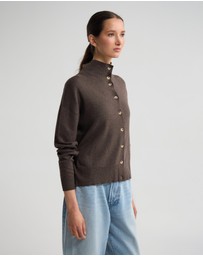 Oxford - Maddison Funnel Collar Cardigan