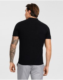 Tarocash - Darius Zip Knit Polo