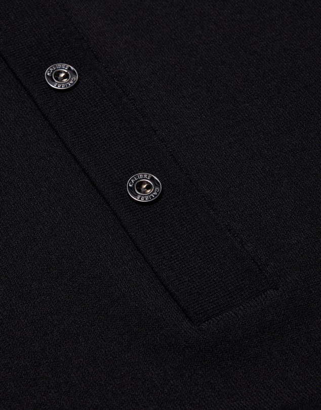 Calibre - Long Sleeve Tech Knit Polo Black
