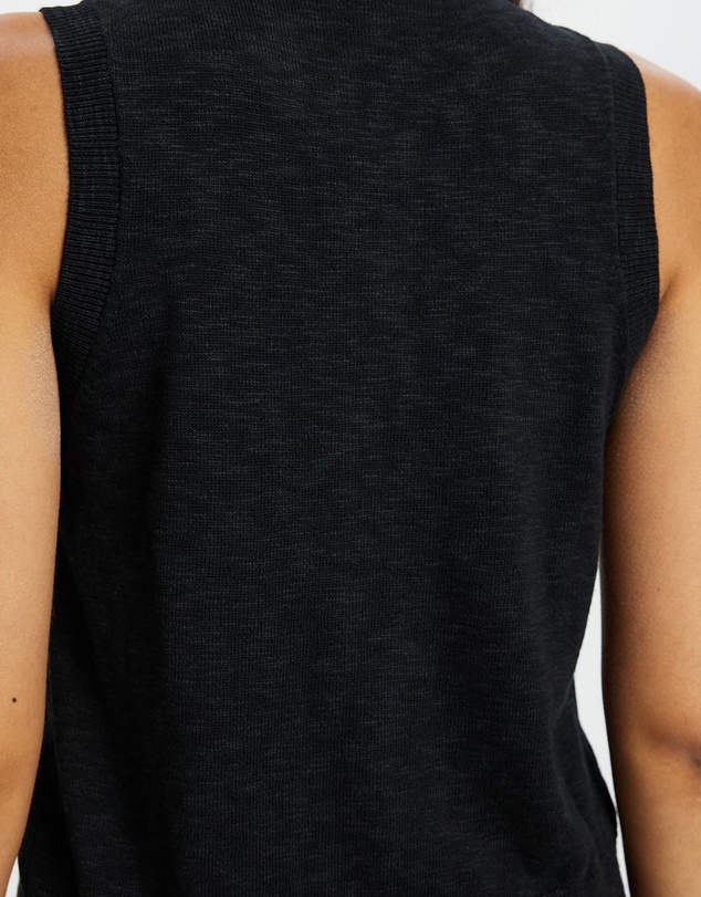 White By FTL - Kyra Button Tank