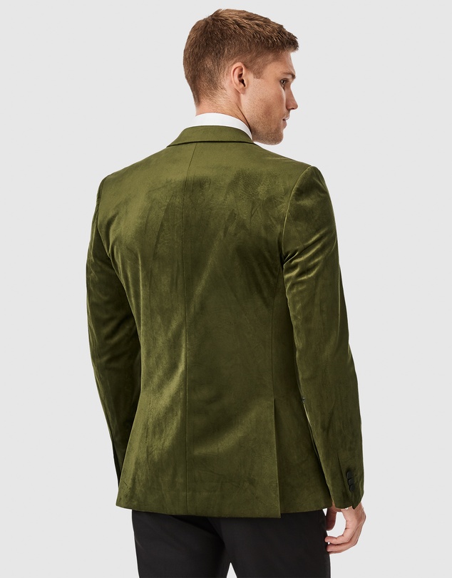 Politix - Slim Fit Satin Peak Lapel Tuxedo Jacket