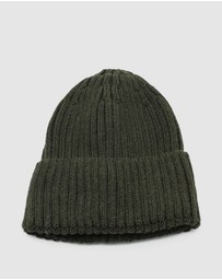 Morgan & Taylor - Mia Wool Blend Beanie in Khaki Green