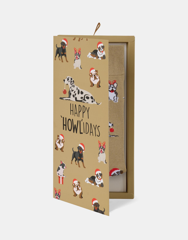 Bamboozld - Happy Howlidays Bamboo Socks Card