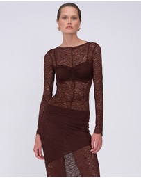 Suboo - Paris Long Sleeve Top with Built in Bralette
