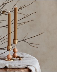 Black Blaze - Column Pillar Candle Duo