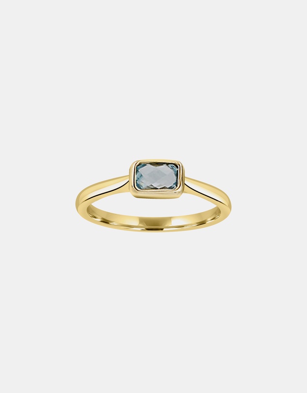 Zoe Olivia - 9K Gold Blue Topaz Ring