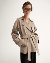 Elka Collective - Selena Cropped Trench Coat