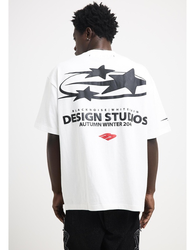 Black Noise White Rain - Star Studios T-Shirt