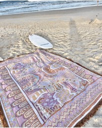 Good Throw Co - Pink Alkira Art Throw Rug