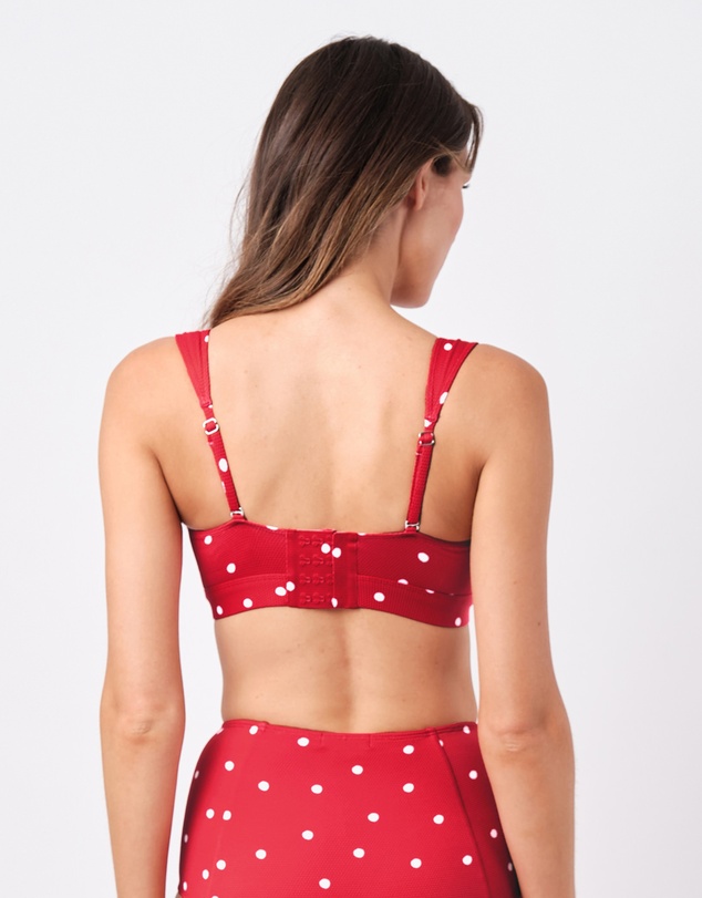 UNE PIECE - Textured Original Bustier Balconette Bralette Bikini Top