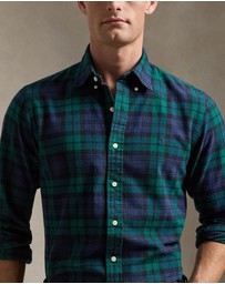 Polo Ralph Lauren - Custom Fit Plaid Brushed Oxford Shirt - ICONIC EXCLUSIVE