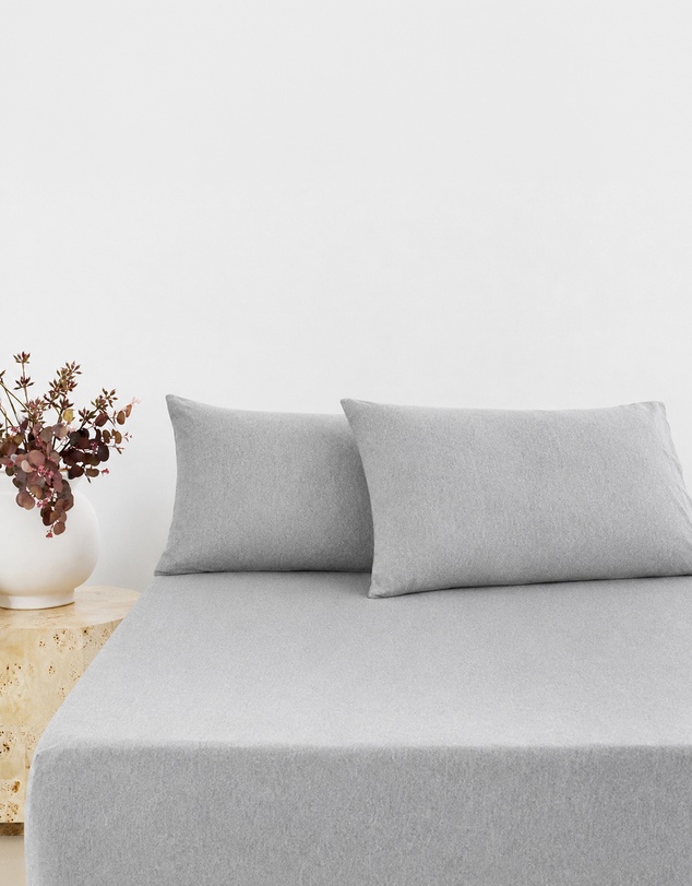 Bambury - BedT Organica - Organic Cotton and Tencel blend - Jersey Knit Fitted Sheet and Pillowcase Set