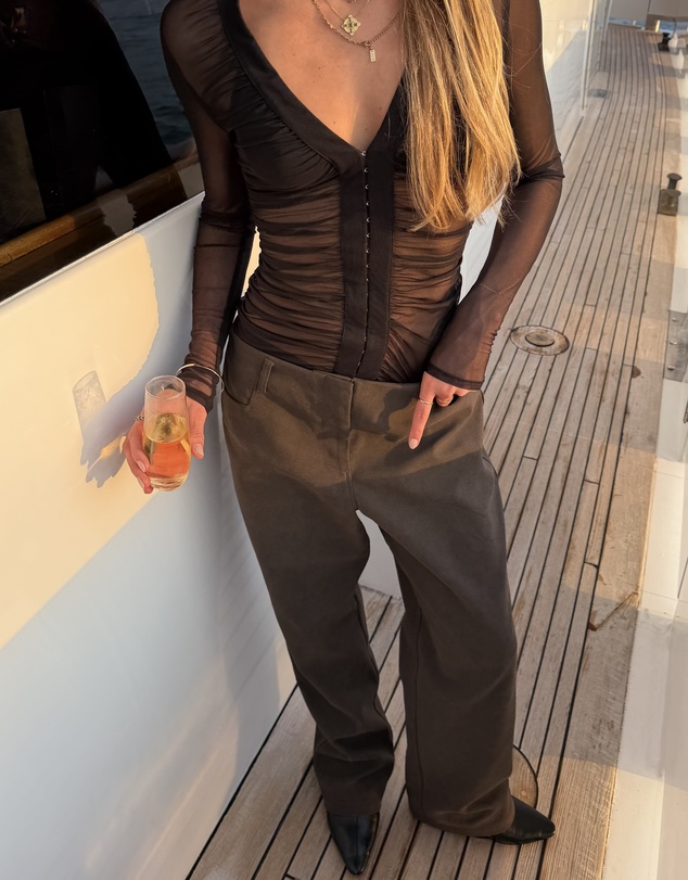 Lover - Genevieve Suede Look Pants