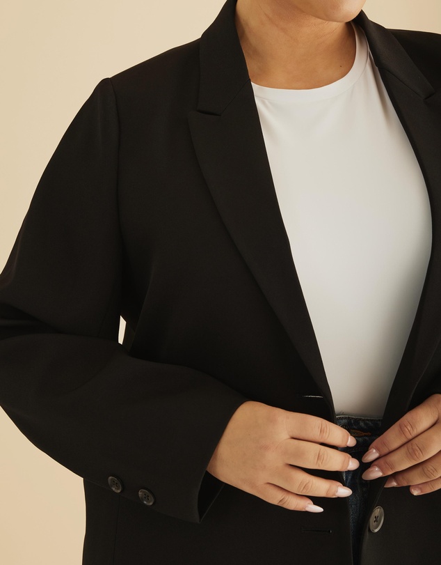 Atmos&Here Curvy - Mika Longline Blazer Coat