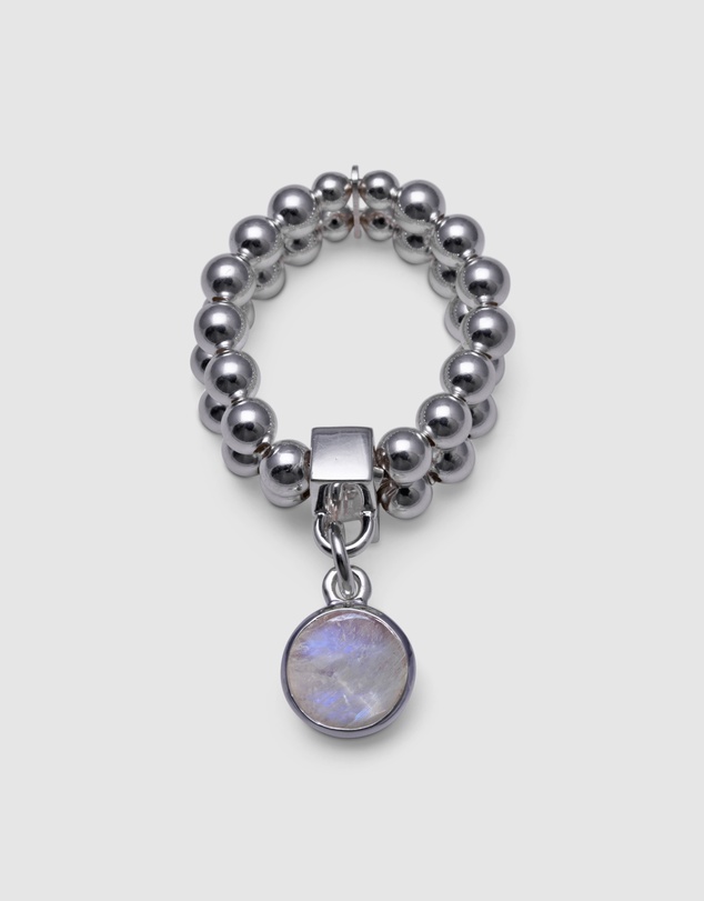 Von Treskow - Double Stretchy Ring With Moonstone