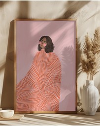 Olive et Oriel - The Woman With The Swirls by Bea Muller Art Print