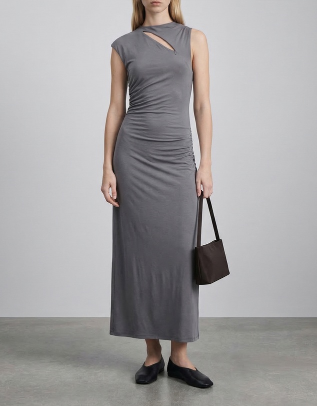 FRIEND of AUDREY - The Ruched Jersey Dress