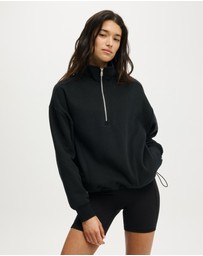 Cotton On Body Active - Plush Half Zip Sweatshirt