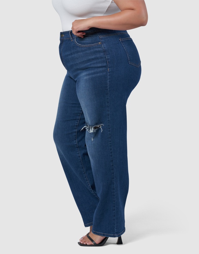 Indigo Tonic - Ruby Straight Leg Distressed Jean