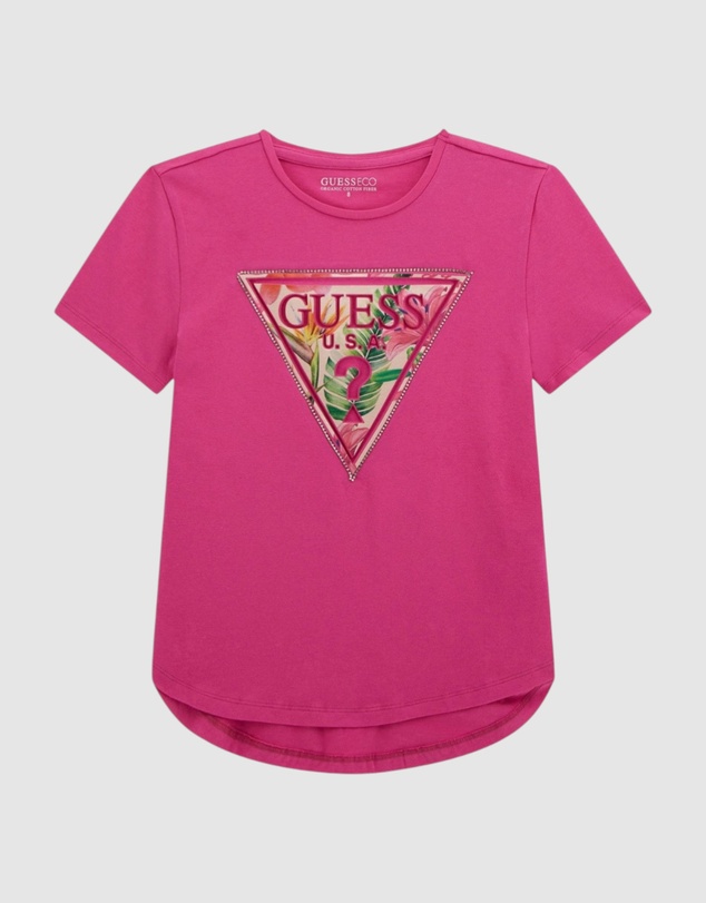 GUESS - High Low Logo T-Shirt