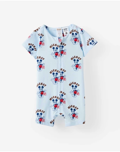 Cotton On Kids - Growie Short Sleeve Zip Romper - License