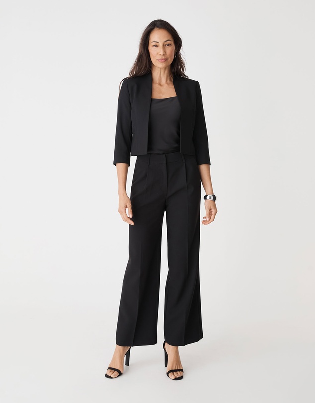Forcast - Nikki Collarless Crop Jacket