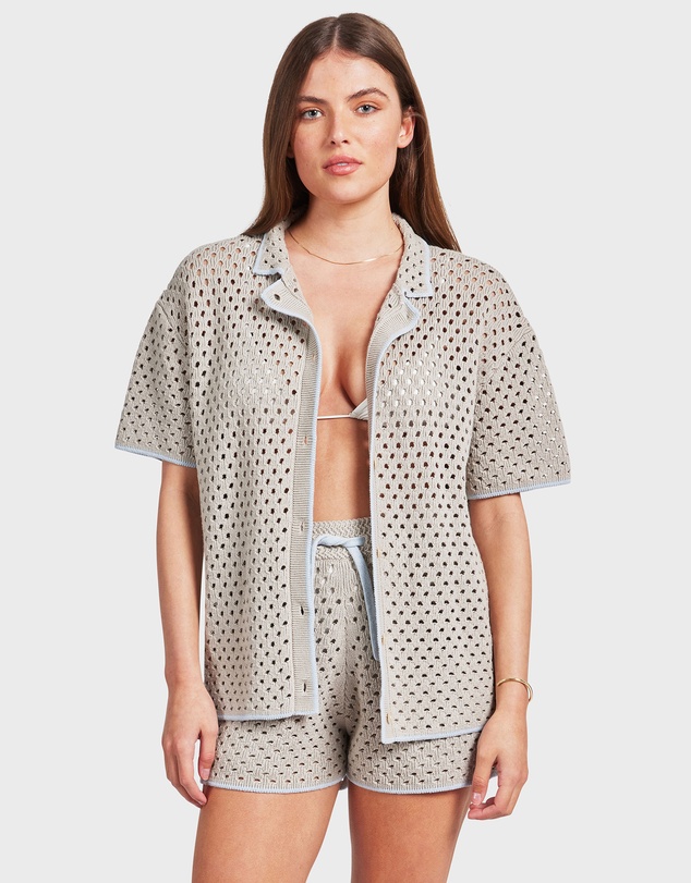 Academy Brand - Farrah Crochet Shirt