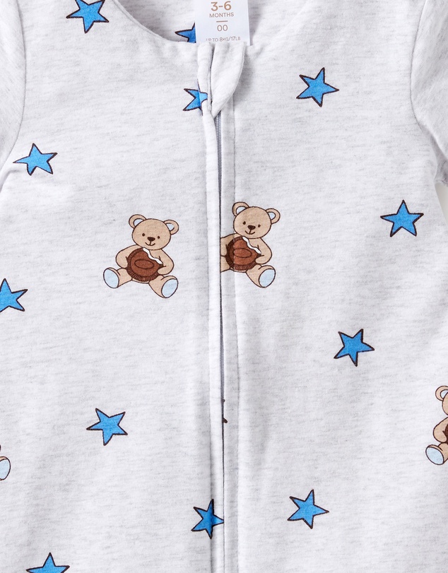 Cotton On Kids - Growie Short Sleeve Zip Romper