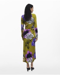 Desigual - Asymmetric neckline dress designed by Mr. Christian Lacroix
