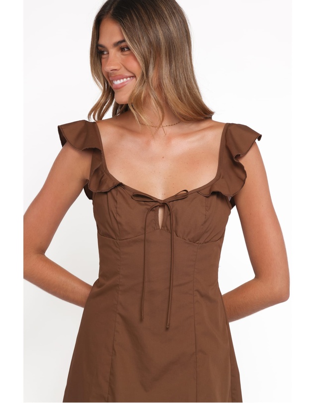 Petal & Pup - Lacey Mini Dress - Brown