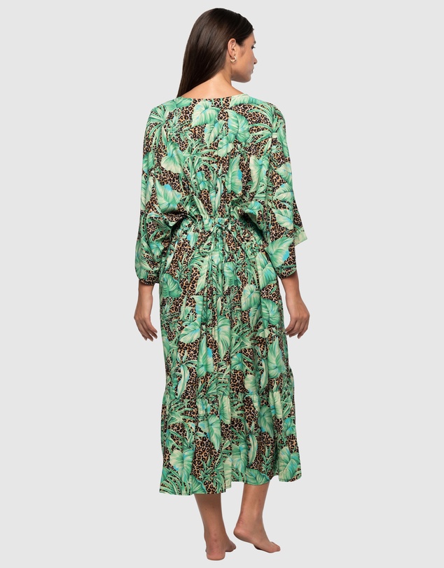 Nip Tuck Swim - Exotic Eden Corrimal One Size Maxi Dress
