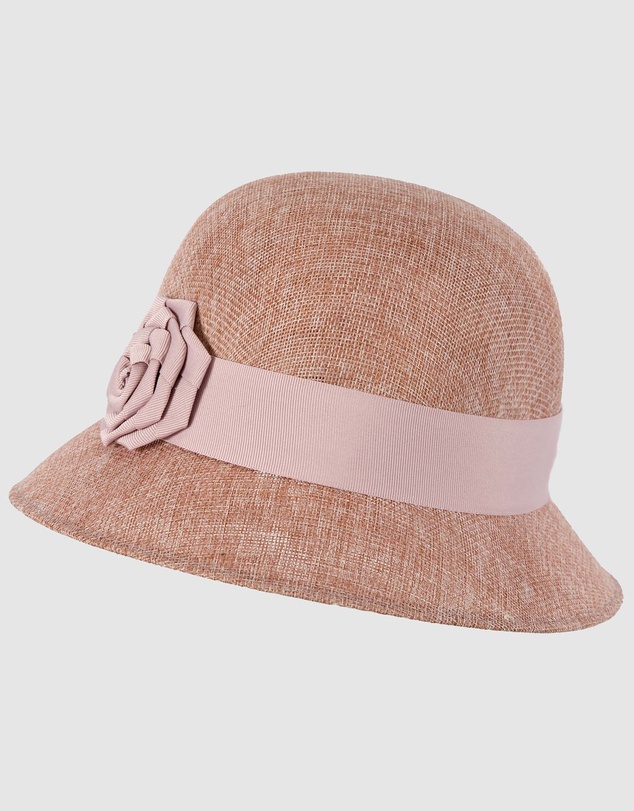 Max Alexander - Cloche Rose Dusty Pink Bucket Hat