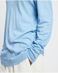 Surrounded By Ghosts - The Gypsum Slim Rib Knit Long Sleeve T-Shirt