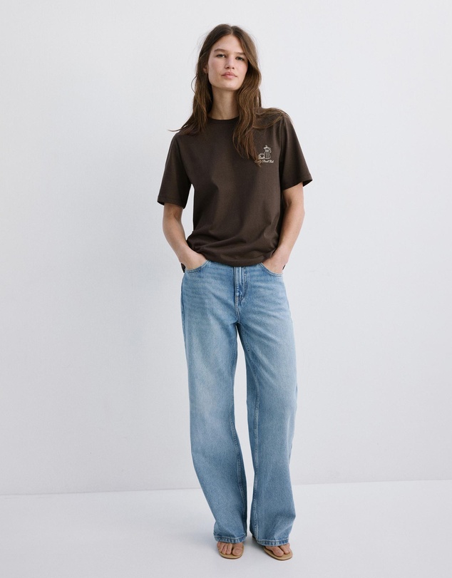 M.N.G - Printed Cotton-Blend T-Shirt