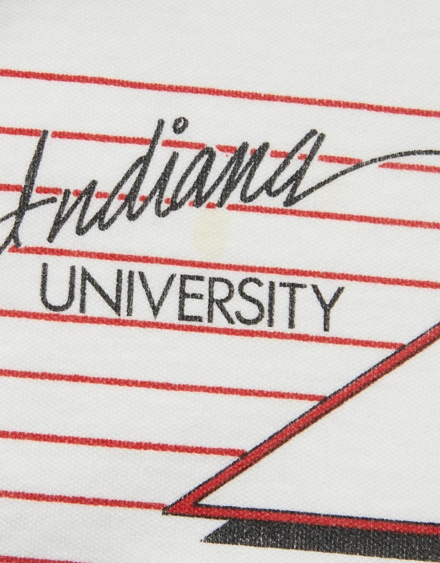 Vintage by The Real Deal - Pre Loved - Vintage 80s NCAA Indiana Hoosiers Jersey Tee