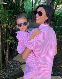 Sant And Abel - Kids Hepburn Gingham Pink PJ Set