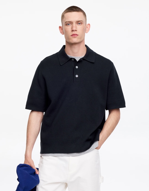ARKET - Fine-Knit Polo Shirt