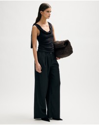Minima Esenciales - Auden Jersey Fringe Scarf Top