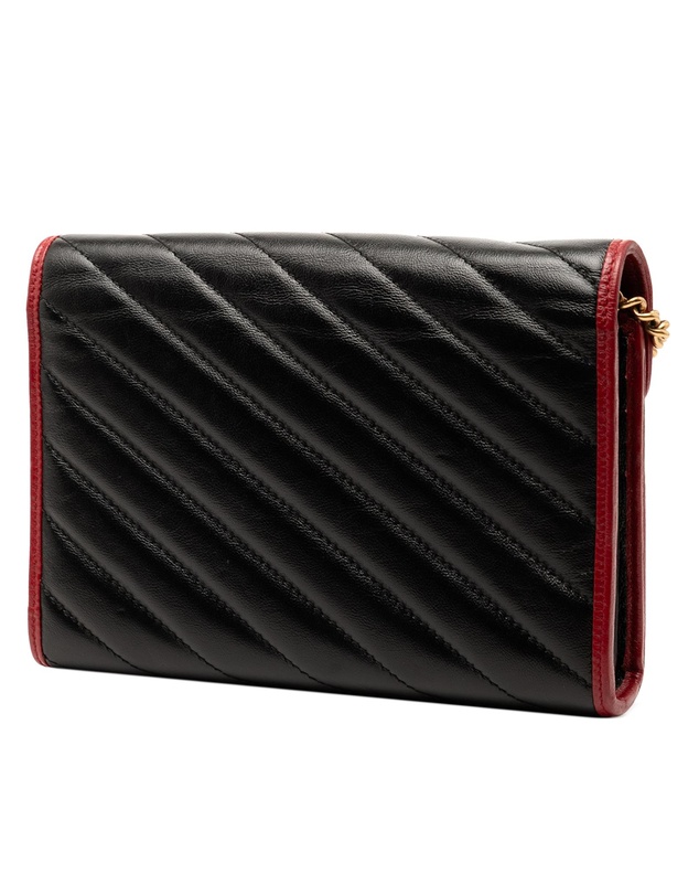 Pre-Loved by Azura Reborn - Pre-Loved GG Marmont Matelasse Leather Torchon Wallet On Chain