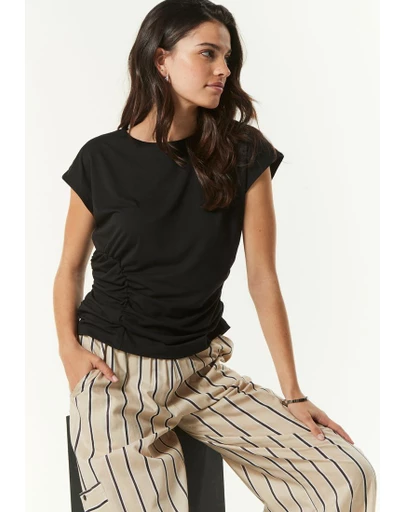 NEXT - Ruched Cap Sleeve Top