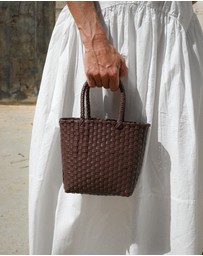 Mimmi Terra - Woven Micro Tote Cioccolato