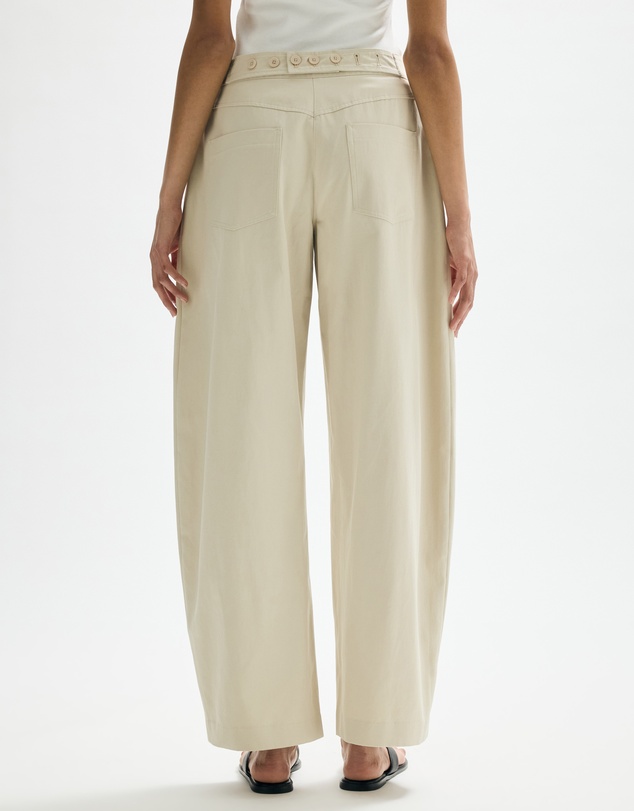 Minima Esenciales - Nolwen Cotton Twill Barrel Pants