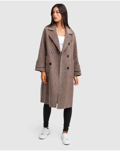 Belle & Bloom - Rumour Has It Oversized Wool Blend Coat