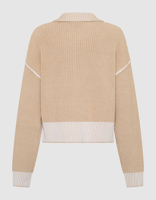 Arms Of Eve - Cortina Double Zip Knit - Sand