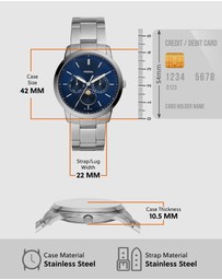 Fossil - Fossil Neutra Minimalist Silver Watch FS5907