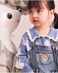 Huxbaby - Dreamy Denim Pinafore - Babies-Kids