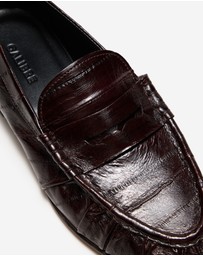 Calibre - Handmade Eel Leather Loafer Burgundy